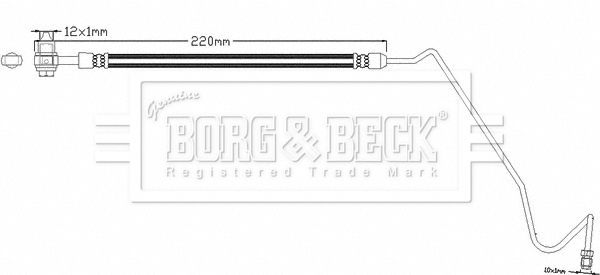 BORG & BECK stabdžių žarnelė BBH8351